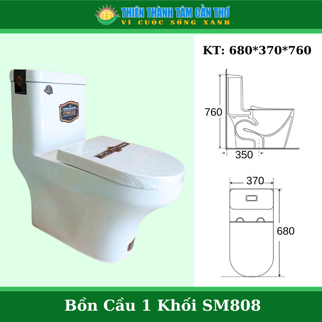 Bồn cầu 1 khối Sumo SM808